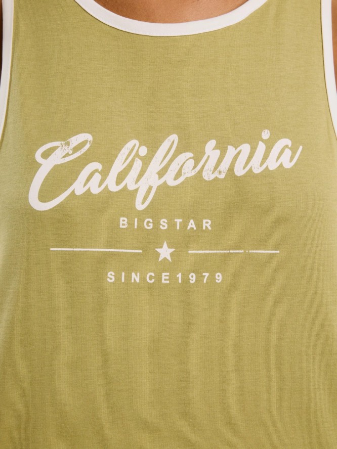 Koszulka damska na ramiączkach khaki Witalina 303