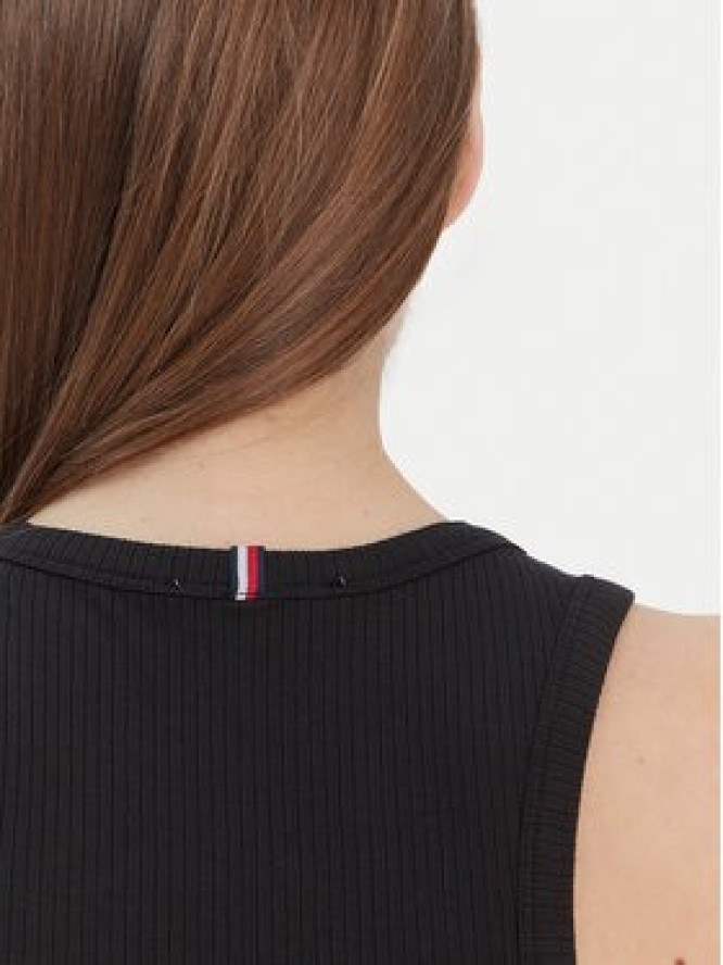 Tommy Hilfiger Top WW0WW38635 Czarny Slim Fit