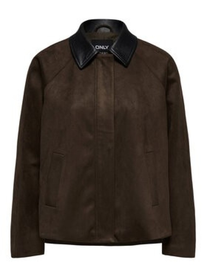 ONLY Kurtka z imitacji skóry Abbie 15372234 Brązowy Regular Fit