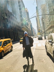 Spódnica midi z imitacji zamszu - ciemnobrązowy