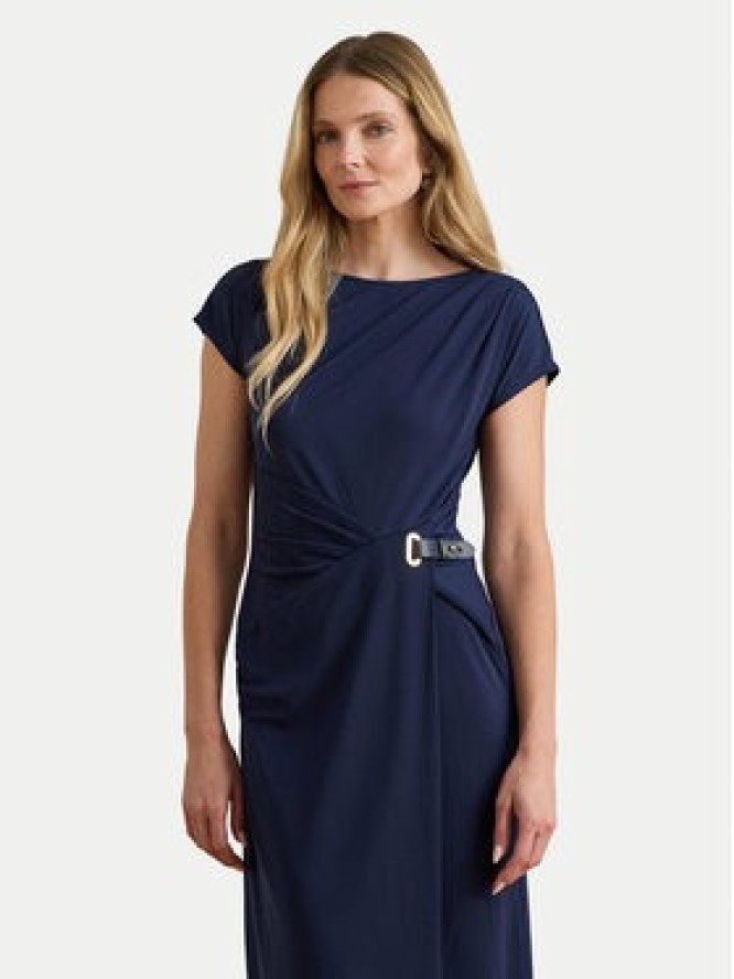 LAUREN RALPH LAUREN Sukienka koktajlowa 200P03763001 Granatowy Slim Fit