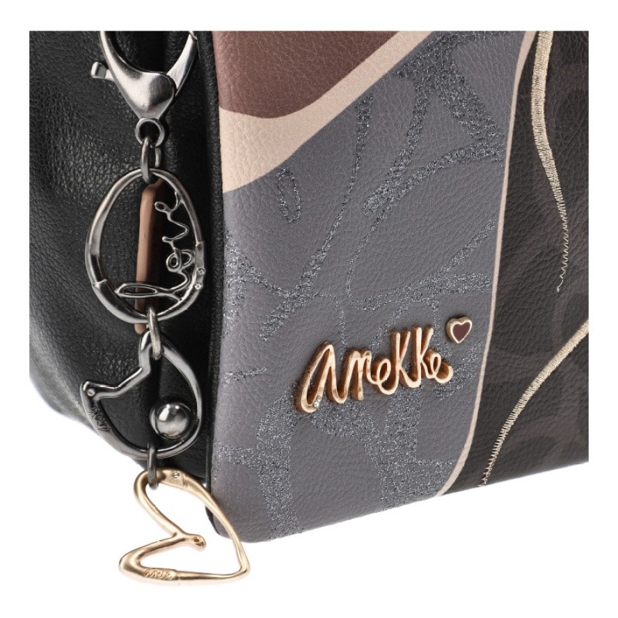 Stylowa Brązowa Torebka Damska Z Klapką Anekke