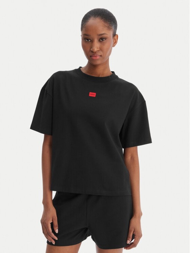 HUGO T-Shirt Signature 50556807 Czarny Regular Fit