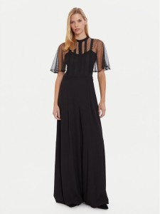 TWINSET Kombinezon 252TT2340 Czarny Wide Leg