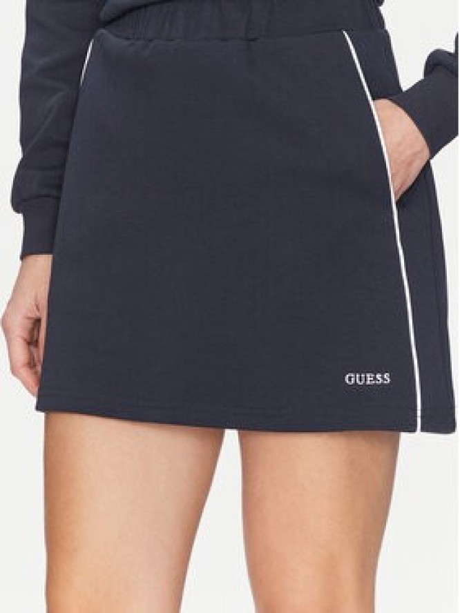 Guess Spódnica mini V5GD02 KCS01 Granatowy Regular Fit
