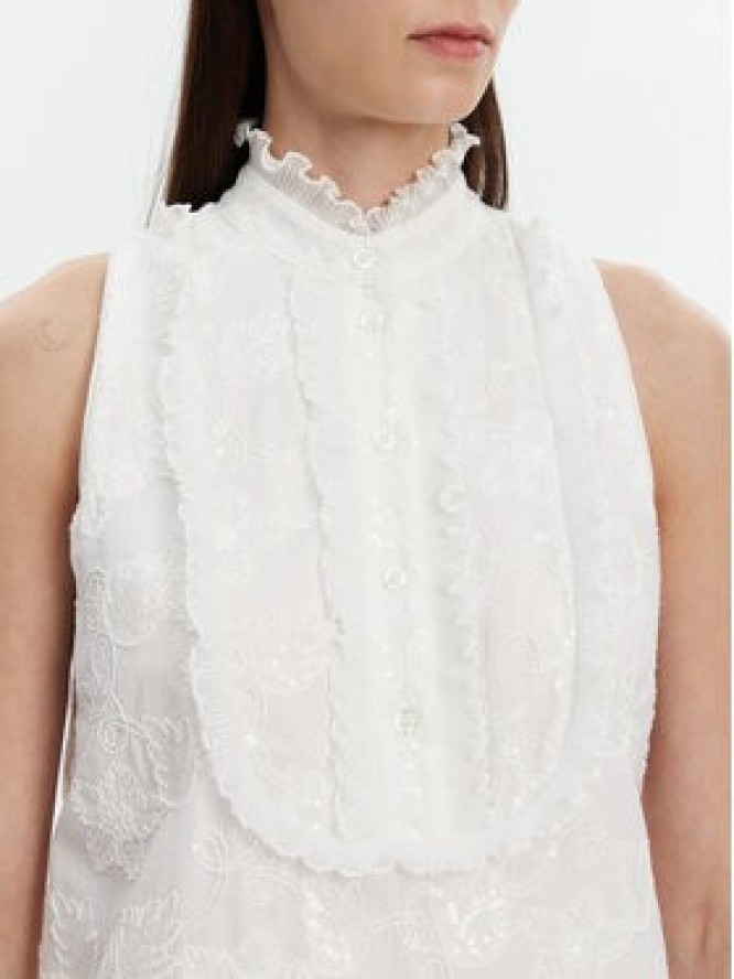 Liu Jo Sukienka letnia WA5404 T4281 Biały Regular Fit