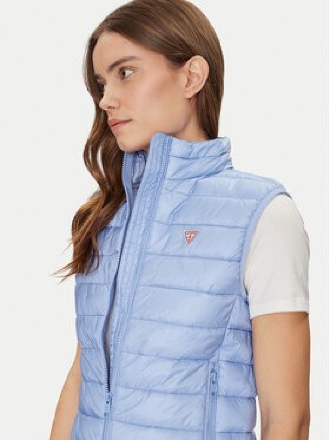 Guess Jeans Bezrękawnik W5RN55 WHAB2 Niebieski Regular Fit