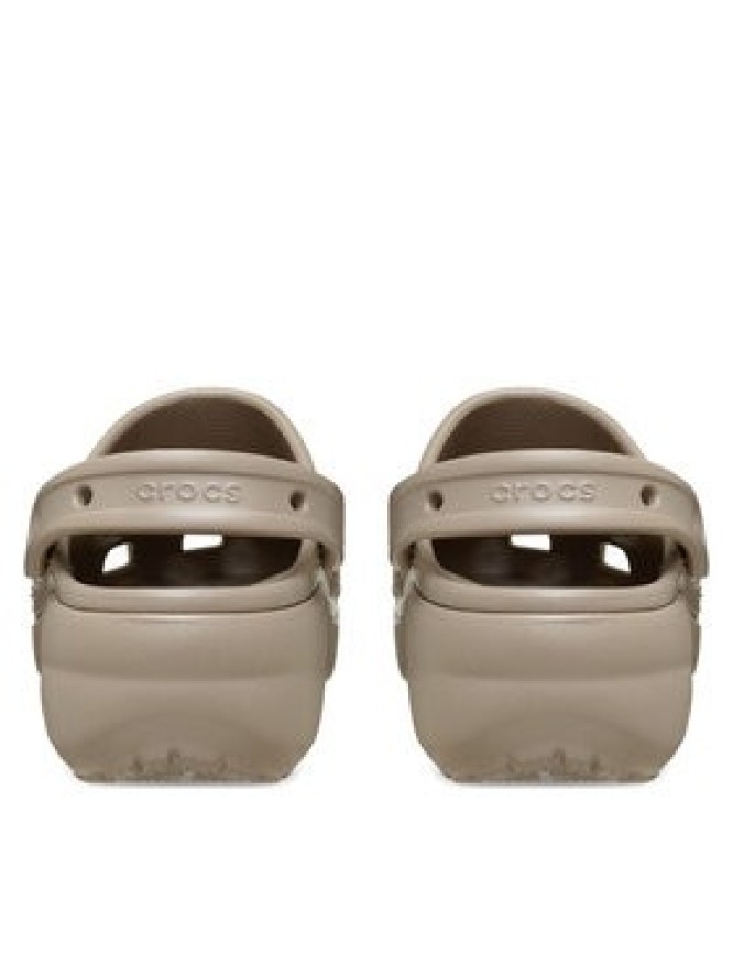Crocs Klapki Classic Platform Clog 206750 Beżowy