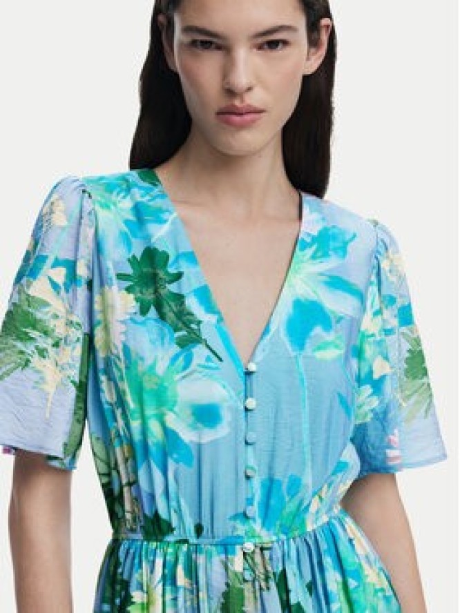 Desigual Sukienka koszulowa Nancy 25SWVW18 Niebieski Regular Fit