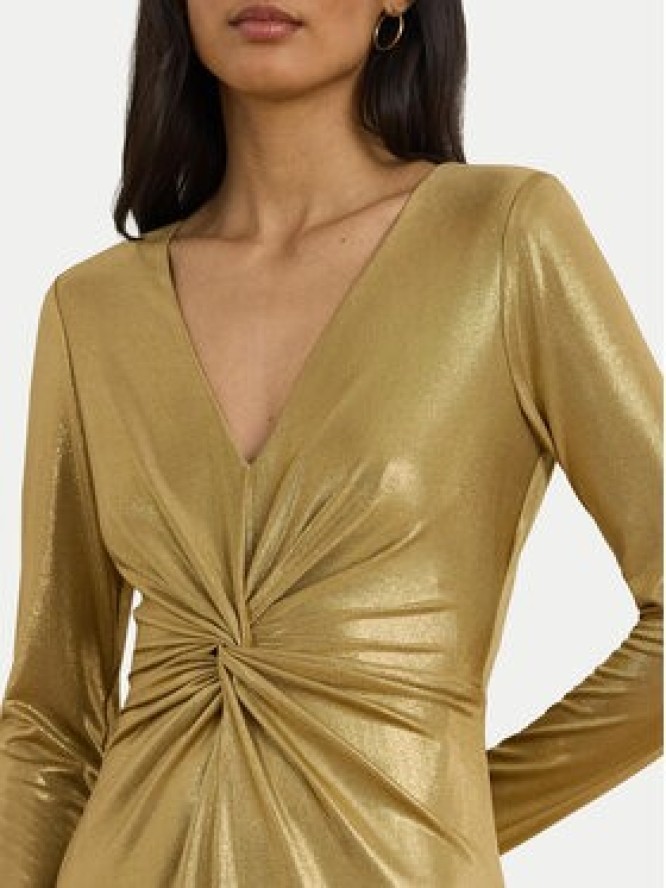 LAUREN RALPH LAUREN Sukienka wieczorowa 253979967001 Złoty Slim Fit