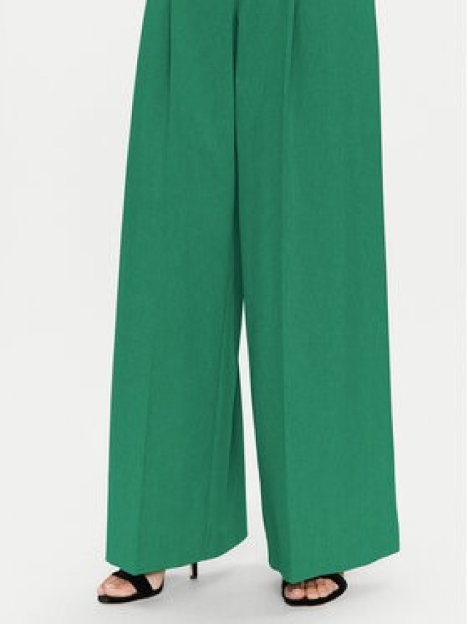 Simona Corsellini Spodnie palazzo P25CPPA01001 Zielony Wide Leg