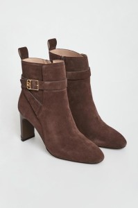 Botki zamszowe na obcasie LIU JO
