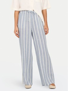 ONLY Spodnie materiałowe Caro 15291807 Błękitny Loose Fit