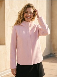 Kurtka z kapturem - różowy