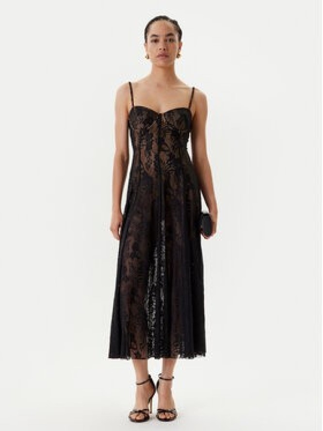 NORMA KAMALI Sukienka koktajlowa ST1253LNP40850 Czarny Slim Fit