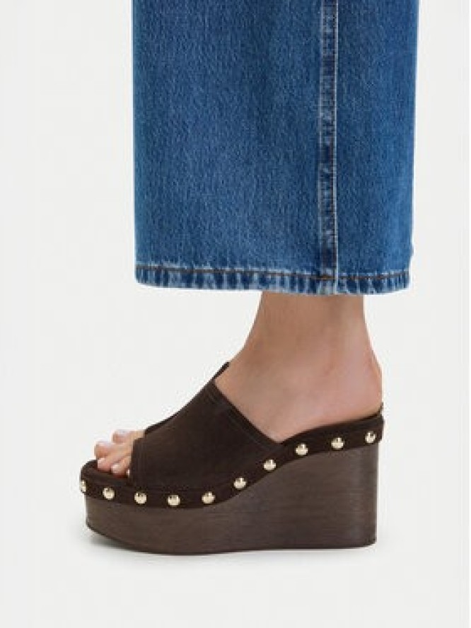 GINO ROSSI Klapki EO-LZRL1347-2 Brązowy