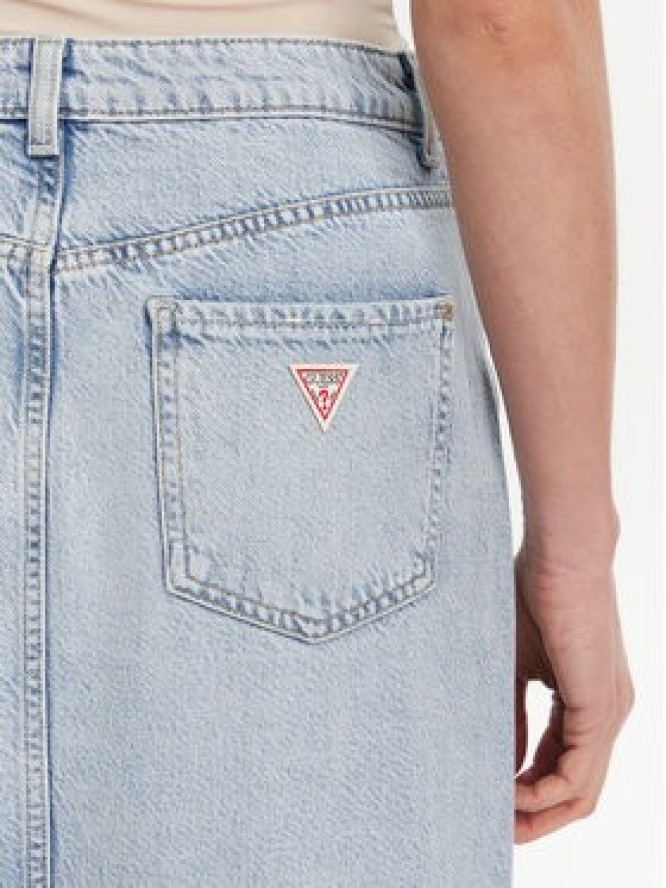 Guess Spódnica jeansowa W5GD83 D5B96 Niebieski Regular Fit