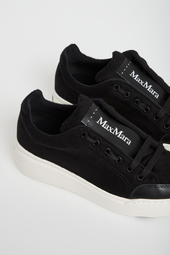 Sneakersy damskie z hydrofobowego kaszmiru Maxiws MAX MARA ACCESSORI