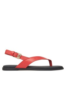 Tommy Hilfiger Sandały Color Block Thong Flat Sandal FW0FW08883 Pomarańczowy