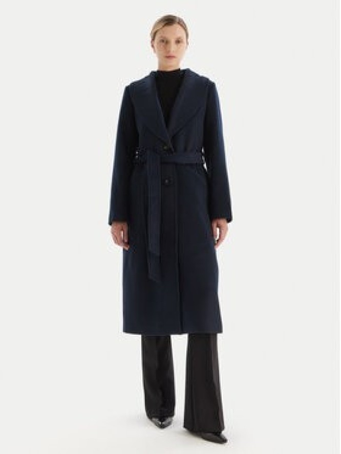 MICHAEL Michael Kors Płaszcz wełniany 77A7141M21 Granatowy Regular Fit