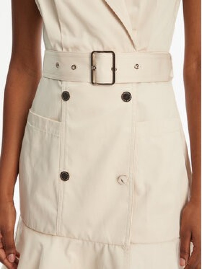 Morgan Sukienka codzienna 251-ROAD Beżowy Regular Fit