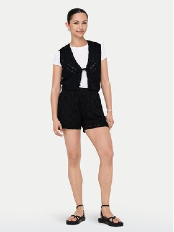 JDY Szorty materiałowe Eva 15351501 Czarny Loose Fit
