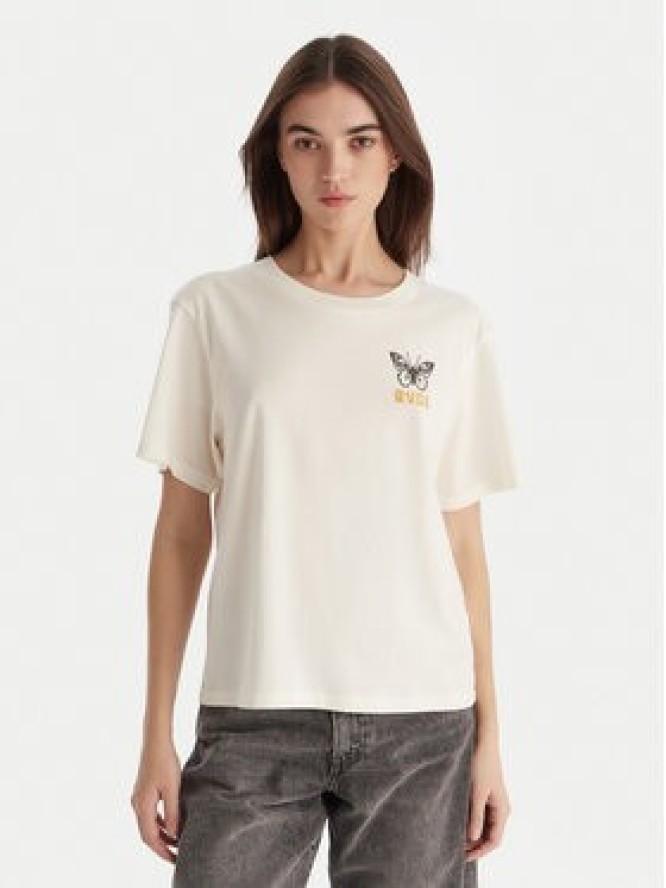 RVCA T-Shirt EVJZT00164 Biały Reglan Fit