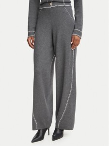 Liu Jo Sport Spodnie dzianinowe TF6077 MS59L Szary ciemny Regular Fit