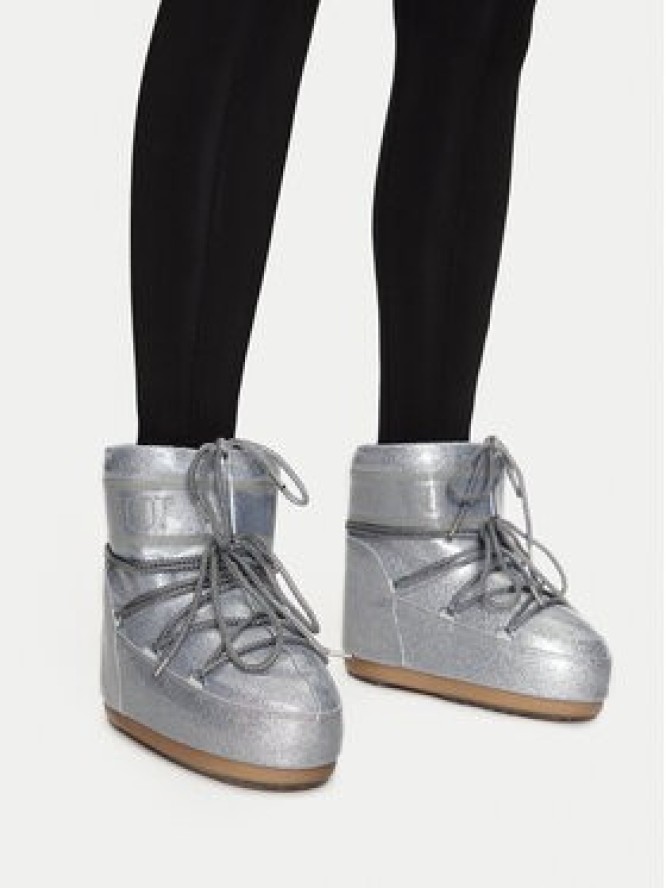 Moon Boot Śniegowce Icon Low Glitter 80D1409440 Srebrny