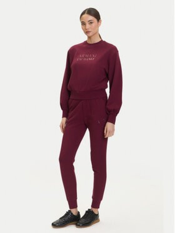 Armani Exchange Bluza XW000747 AF16114 UA343 Bordowy Relaxed Fit