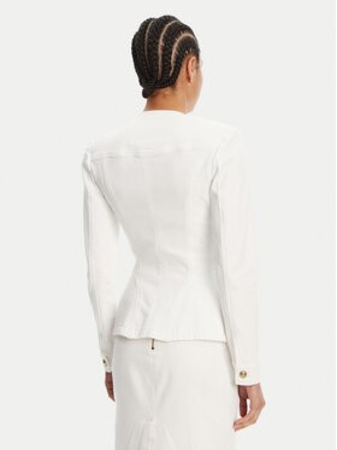 Versace Jeans Couture Kurtka jeansowa 78HAS457 Biały Slim Fit