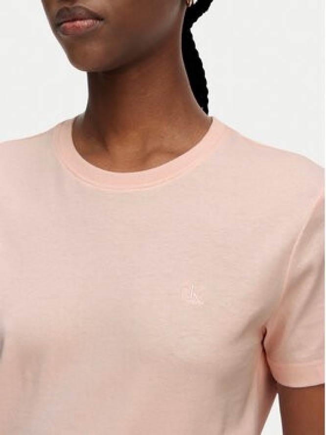 Calvin Klein Jeans T-Shirt Monogram LV047B224G Różowy jasny Regular Fit
