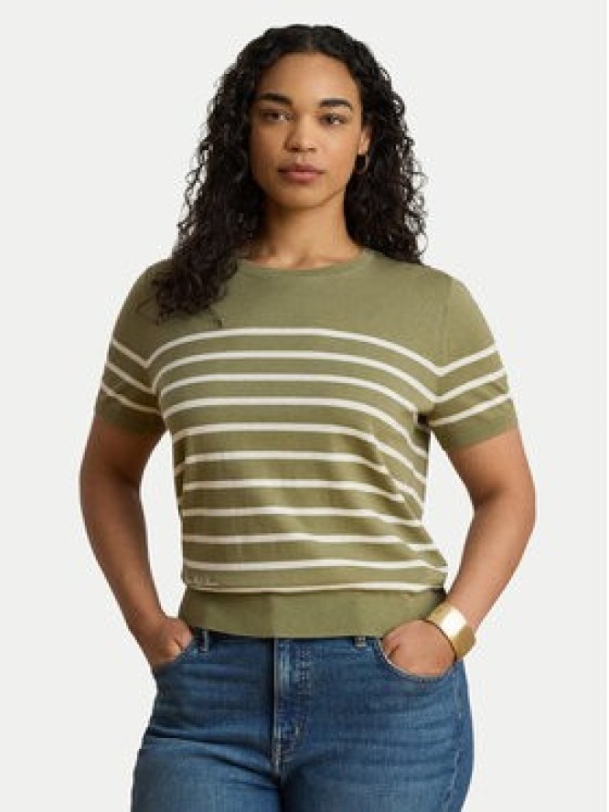 LAUREN RALPH LAUREN T-Shirt Eyelah 200P13973001 Zielony Regular Fit