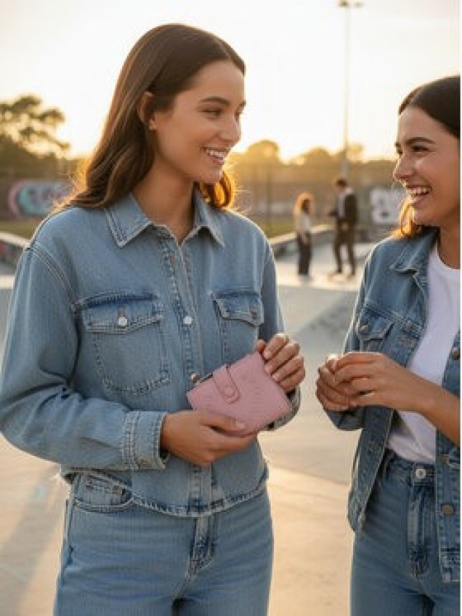 Roxy Portfel CEO-RX-W1-004-AW25 Różowy