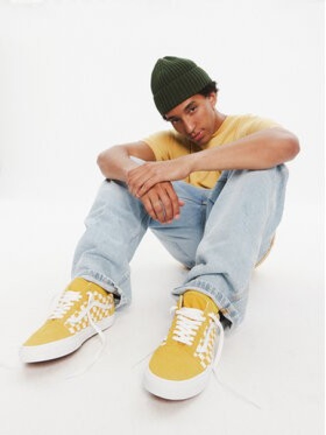 Vans Tenisówki Old Skool Checkerboard VN000DB3ZX71 Żółty