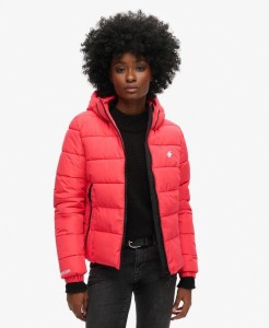 Kurtka pikowana z kapturem w stylu sportowym SUPERDRY.