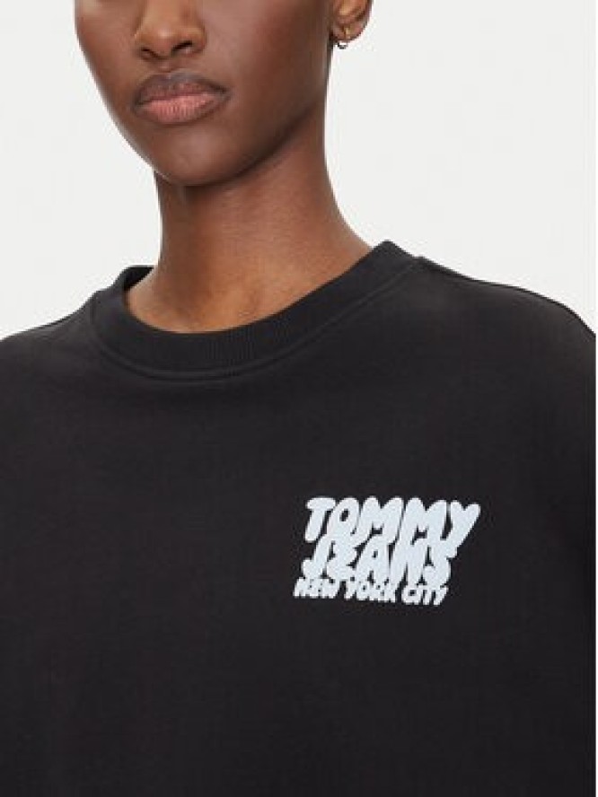 Tommy Jeans Bluza DW0DW21345 Czarny Relaxed Fit