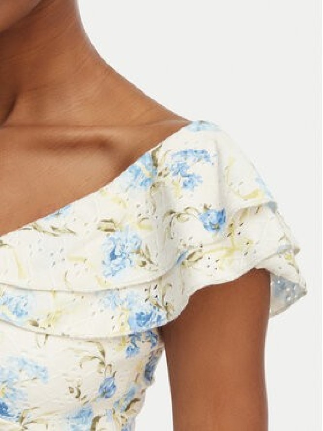 Guess Bluzka W6GP23 K3106 Kremowy Regular Fit