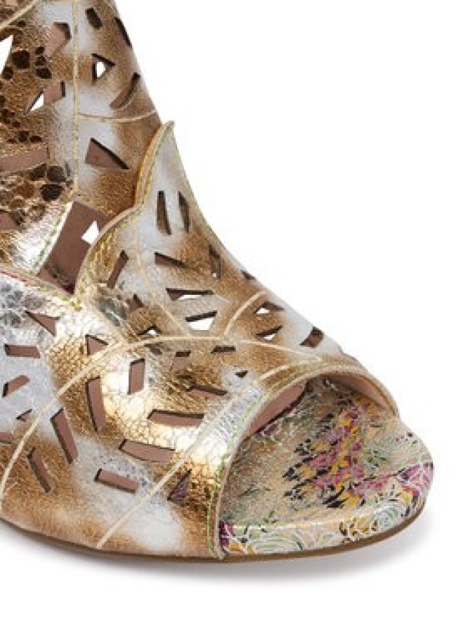 Laura Vita Sandały Albane 48 Złoty