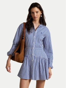Polo Ralph Lauren Sukienka koszulowa 211972052001 Niebieski Regular Fit