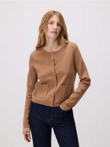 Kardigan z wiskozą - beżowy