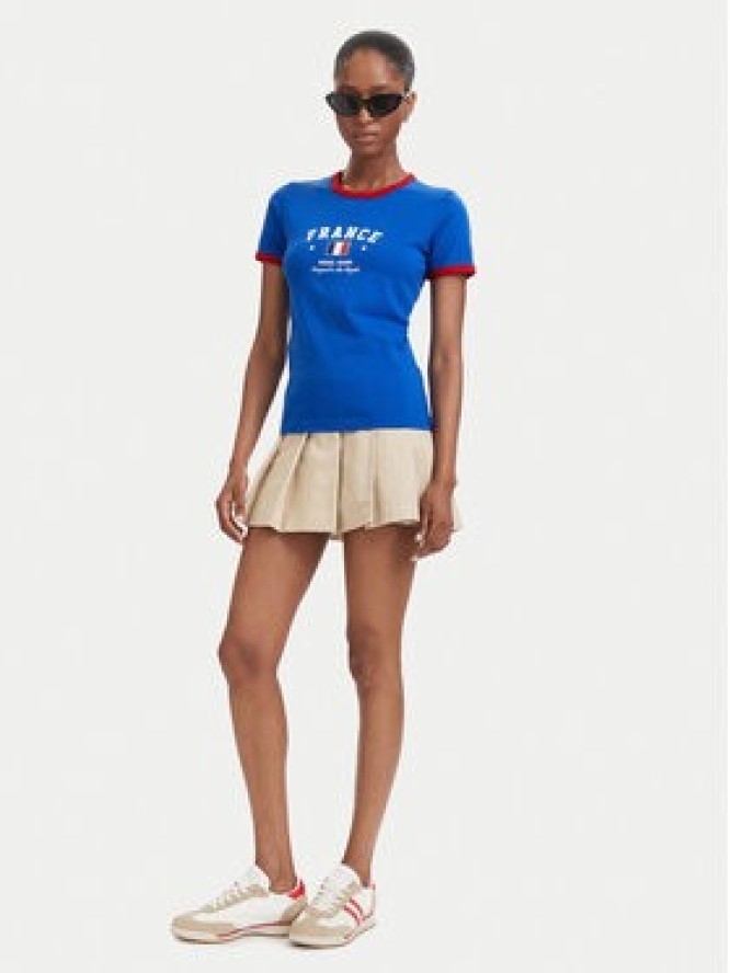 Guess Jeans T-Shirt W6YI16 K3995 Niebieski Slim Fit