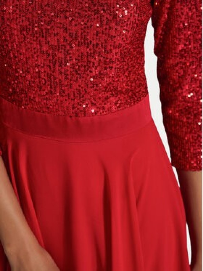 Swing Sukienka koktajlowa 5AH21600 Czerwony Regular Fit