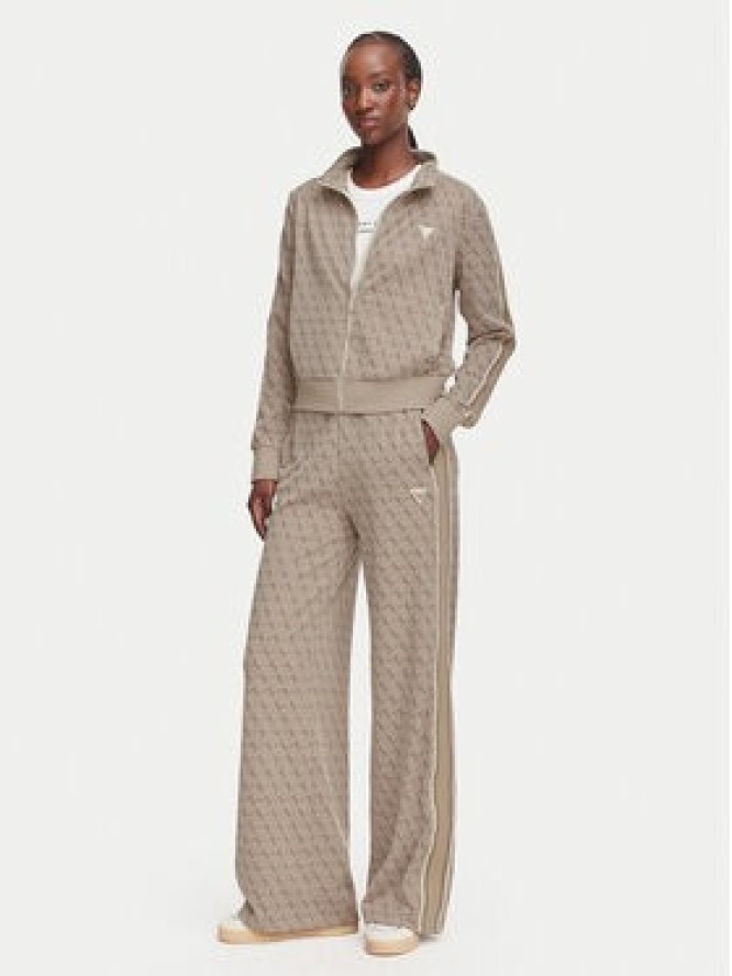 Guess Spodnie dresowe V6YB27 K5181 Beżowy Relaxed Fit
