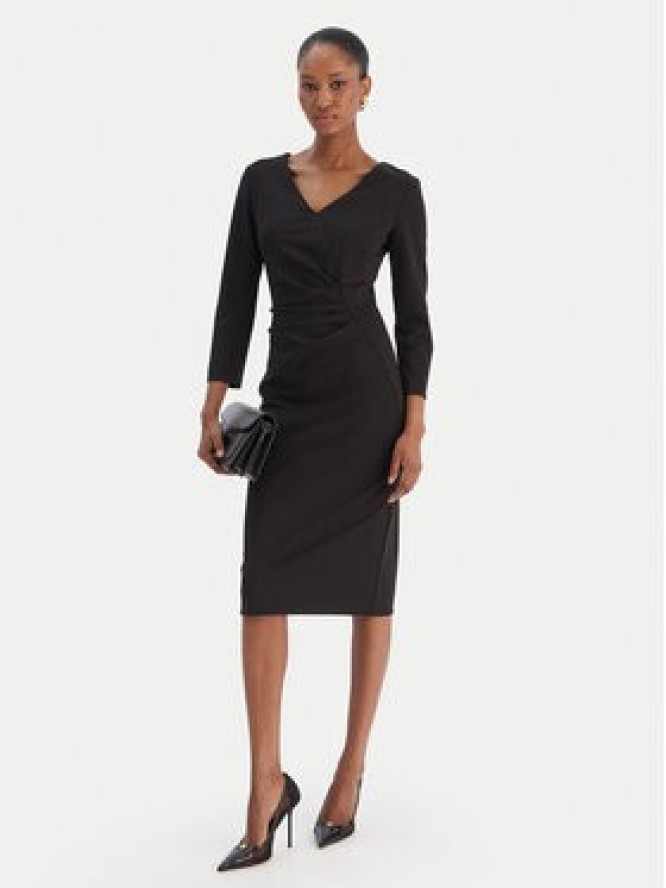 Rinascimento Sukienka koktajlowa CFC0126655003 Czarny Slim Fit