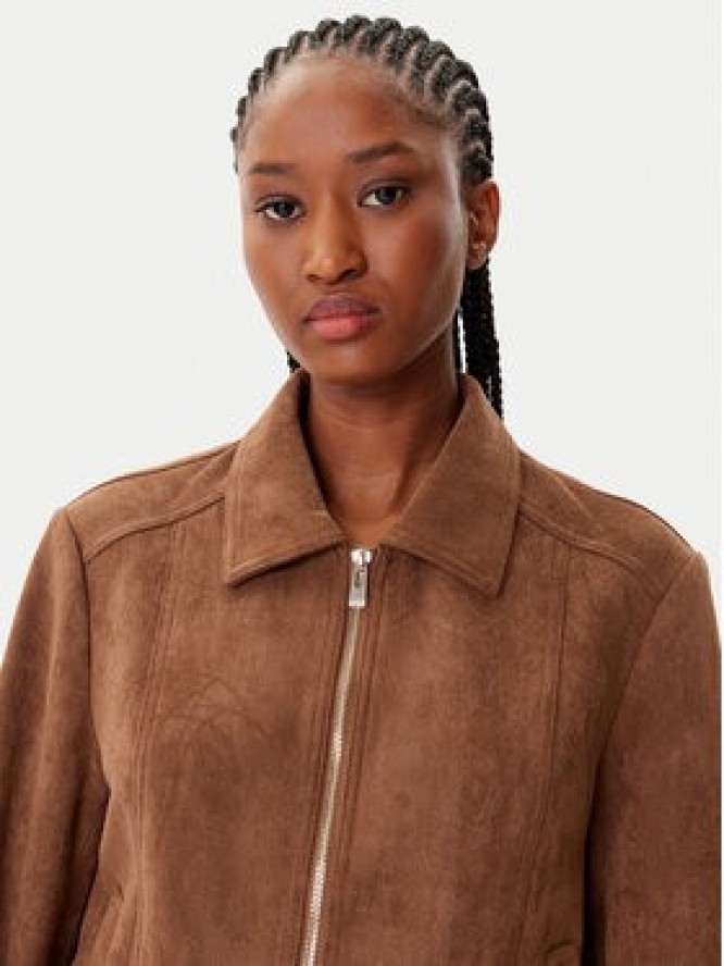 Morgan Kurtka z imitacji skóry 252-GPOKEL Brązowy Regular Fit