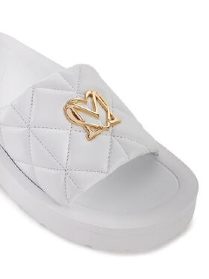 LOVE MOSCHINO Klapki JA28014I1MIE0100 Biały