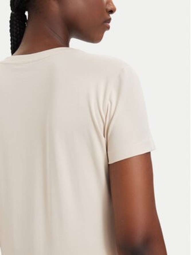 Guess T-Shirt 182454 Beżowy Classic Fit