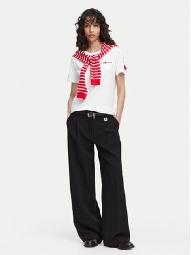 Beverly Hills Polo Club T-Shirt P-SS26W-TS085 Biały Regular Fit