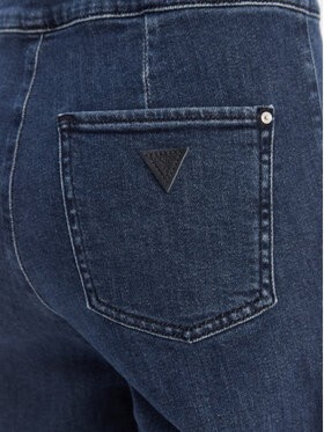 Guess Kombinezon W6RD94 D0911 Granatowy Wide Leg